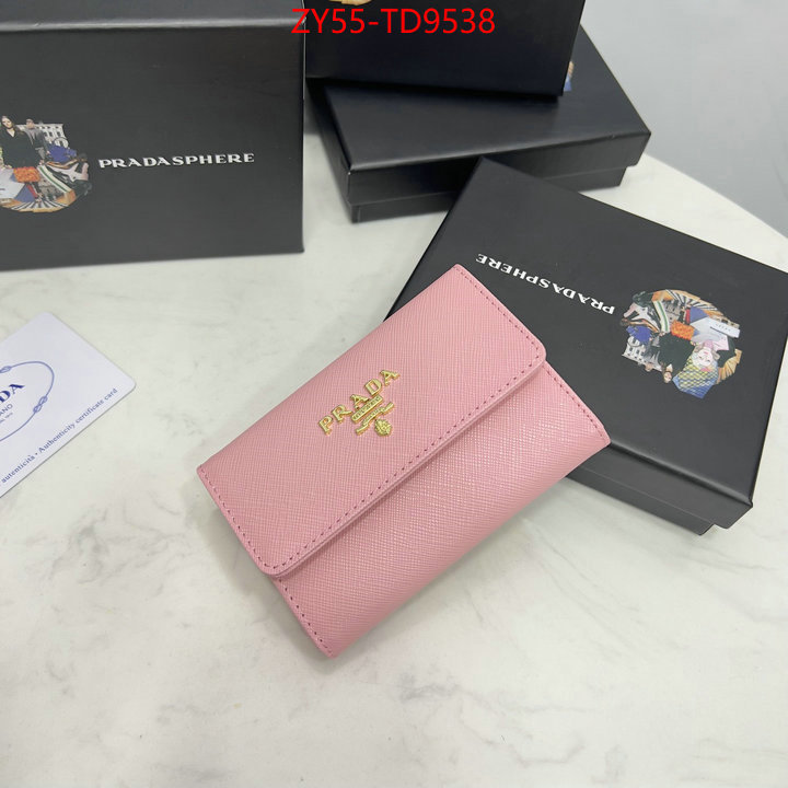 Prada Bags(4A)-Wallet,the best quality replica ,ID: TD9538,$: 55USD