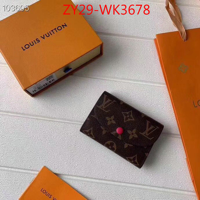 LV Bags(4A)-Wallet,ID: WK3678,$:29USD