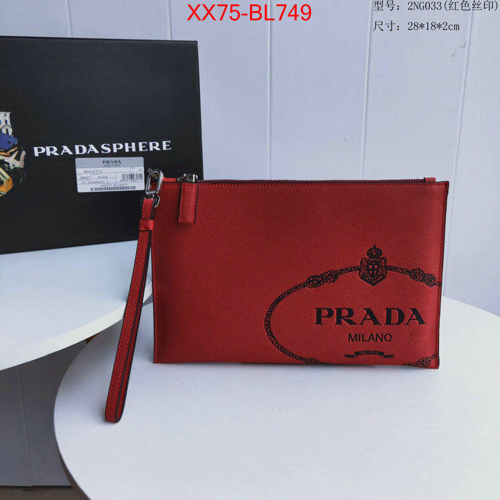Prada Bags(TOP)-Clutch-,ID: BL749,$:75USD