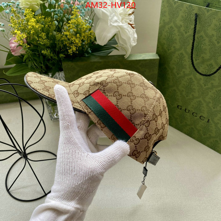 Cap (Hat)-Gucci,2023 replica wholesale cheap sales online , ID: HV130,$: 32USD