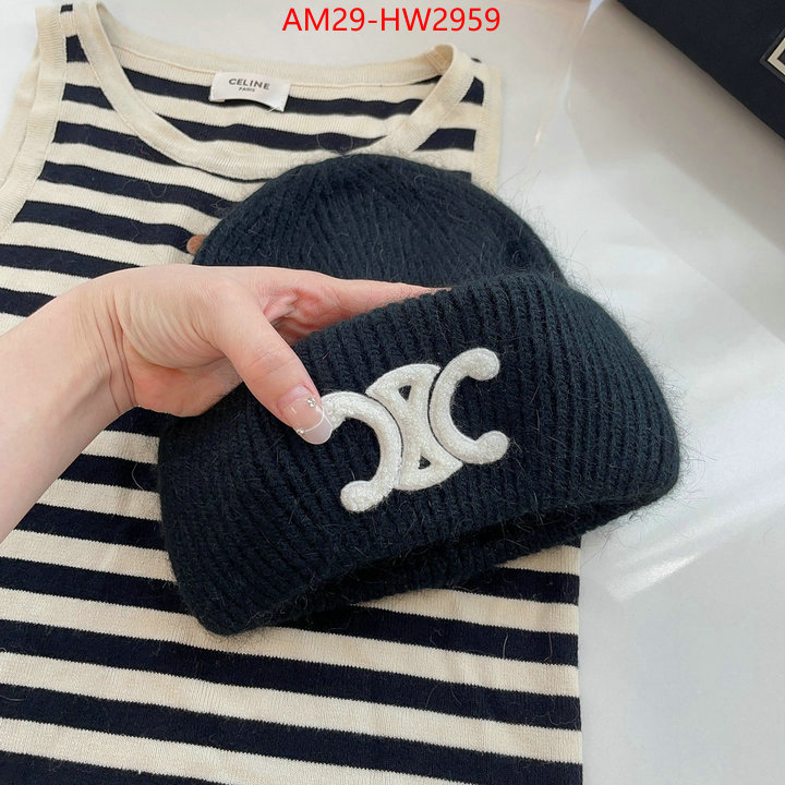 Cap (Hat)-Celine,brand designer replica , ID: HW2959,$: 29USD