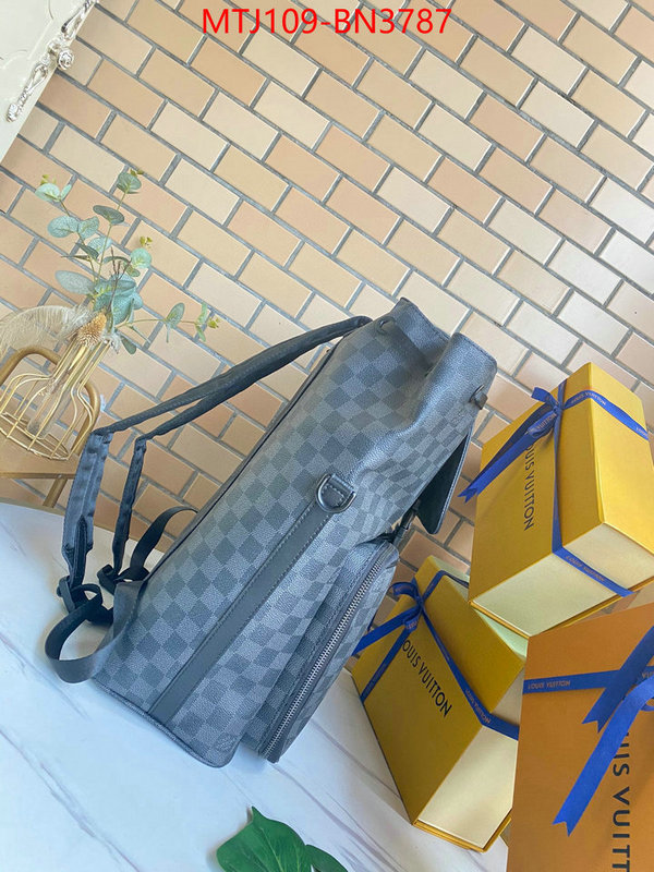 LV Bags(4A)-Backpack-,2023 replica wholesale cheap sales online ,ID: BN3787,$: 109USD