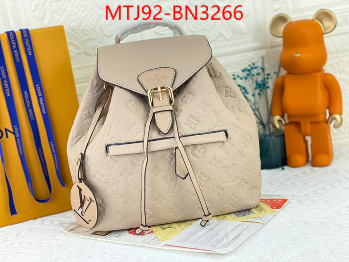 LV Bags(4A)-Backpack-,where quality designer replica ,ID: BN3266,$: 92USD