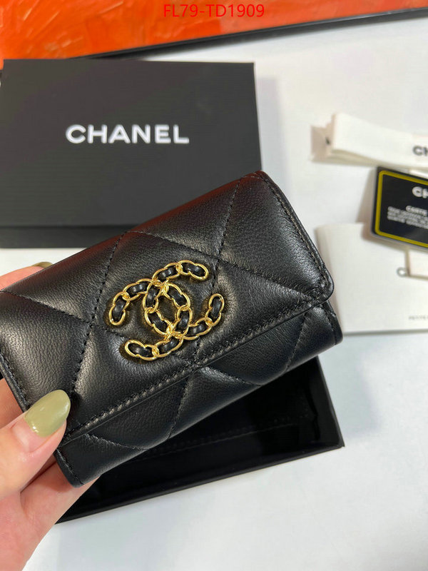 Chanel Bags(TOP)-Wallet-,ID: TD1909,$: 79USD