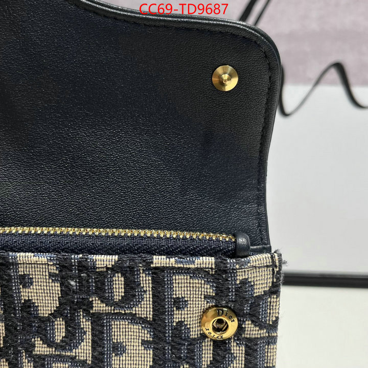 Dior Bags(TOP)-Wallet-,ID: TD9687,$: 69USD