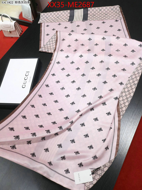 Scarf-Gucci,luxury cheap , ID: ME2687,$: 35USD