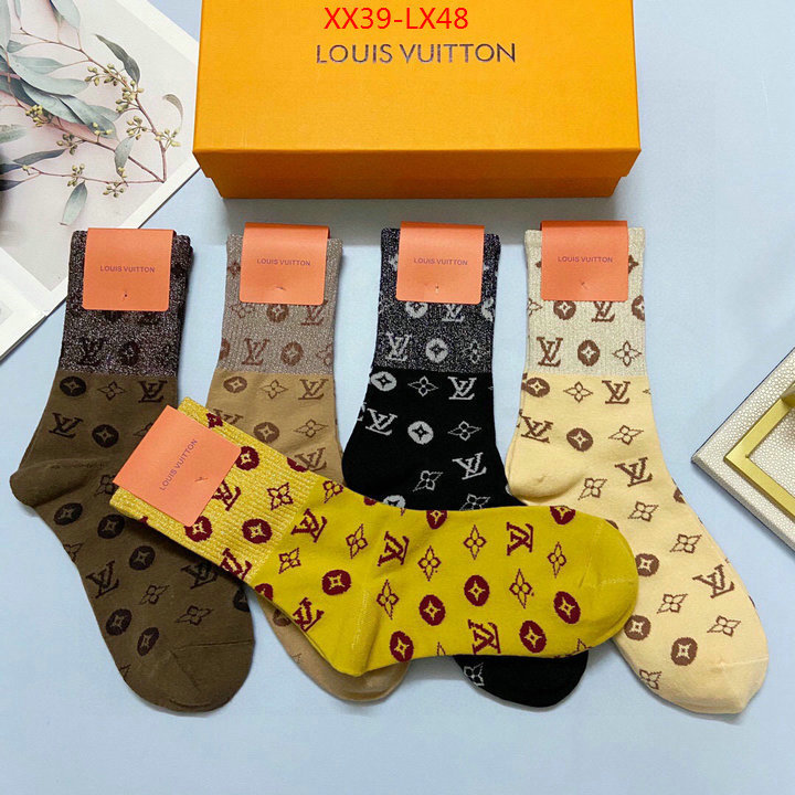 Sock-LV,top fake designer , ID:LX48,$: 39USD