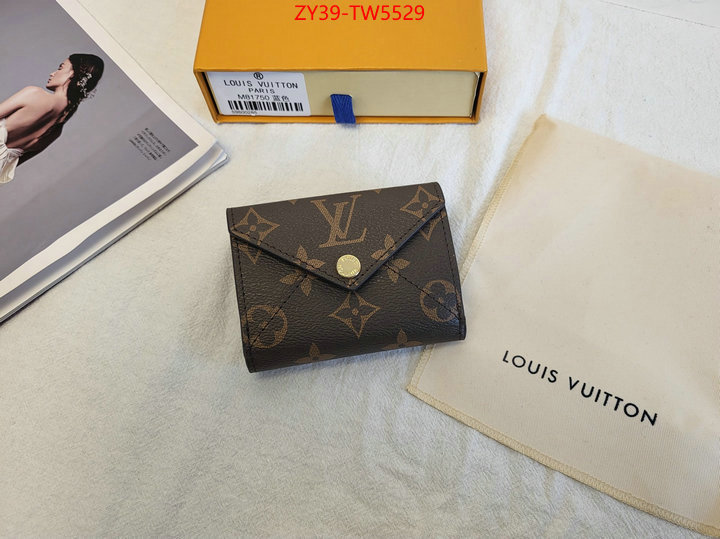 LV Bags(4A)-Wallet,replicas ,ID: TW5529,$: 39USD