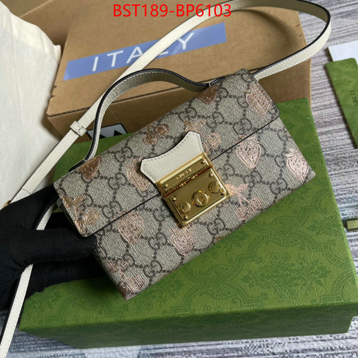 Gucci Bags(TOP)-Padlock-,replicas ,ID: BP6103,$: 189USD