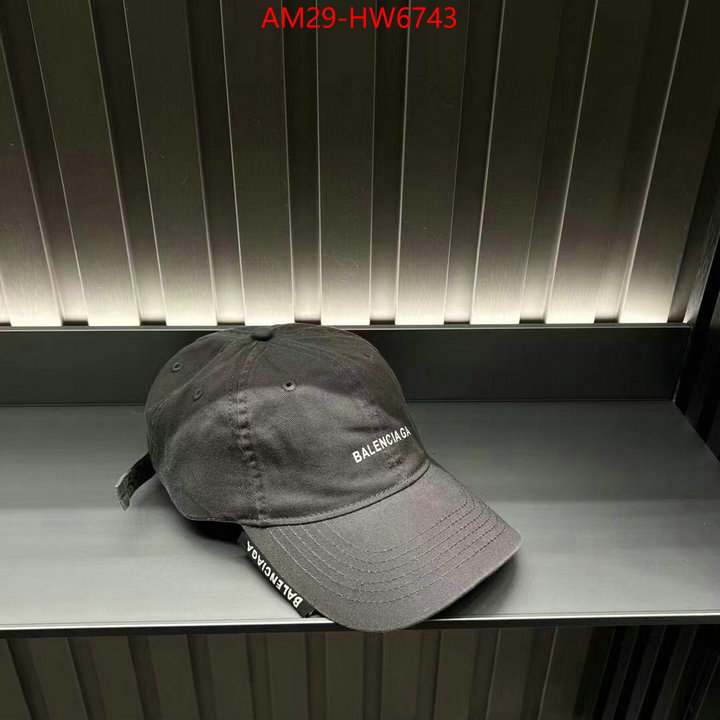 Cap (Hat)-Balenciaga,top quality fake , ID: HW6743,$: 29USD