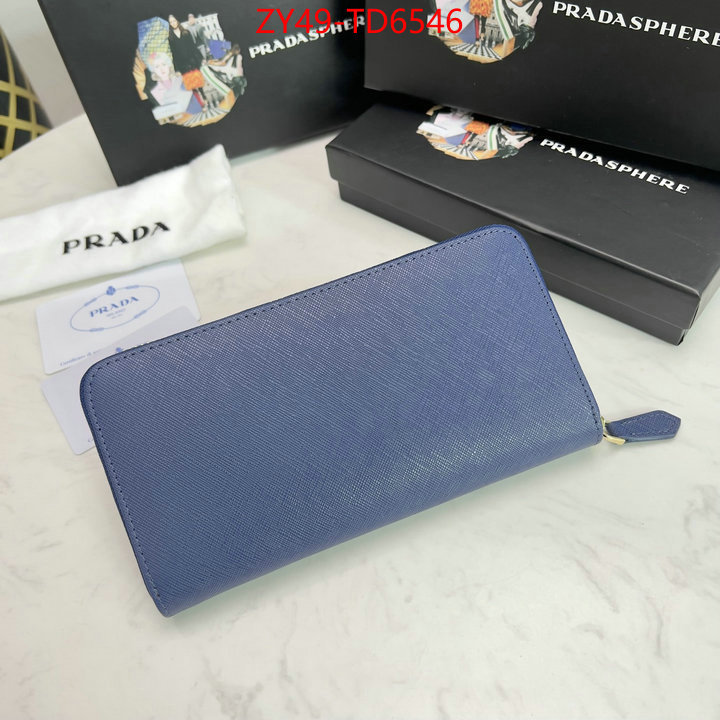 Prada Bags(4A)-Wallet,shop designer ,ID: TD6546,$: 49USD