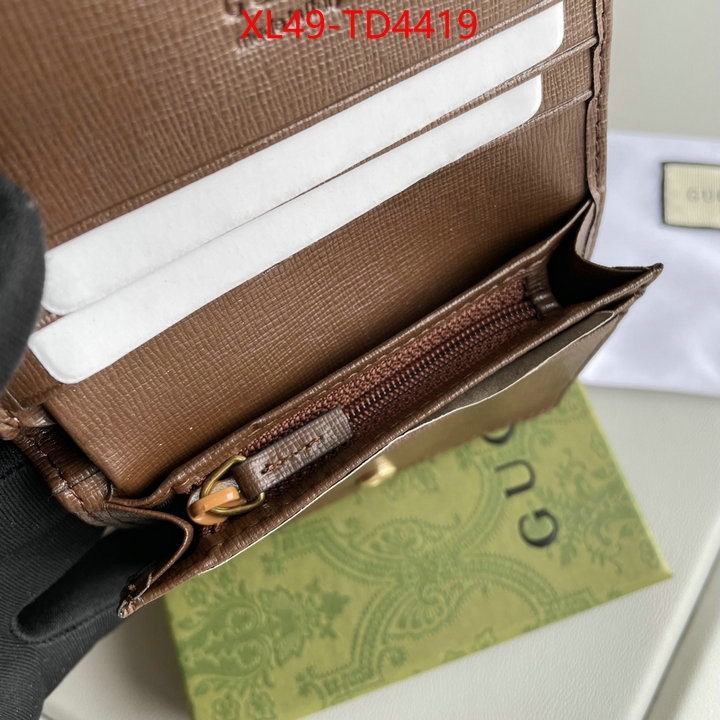 Gucci Bags(4A)-Wallet-,china sale ,ID: TD4419,$: 49USD