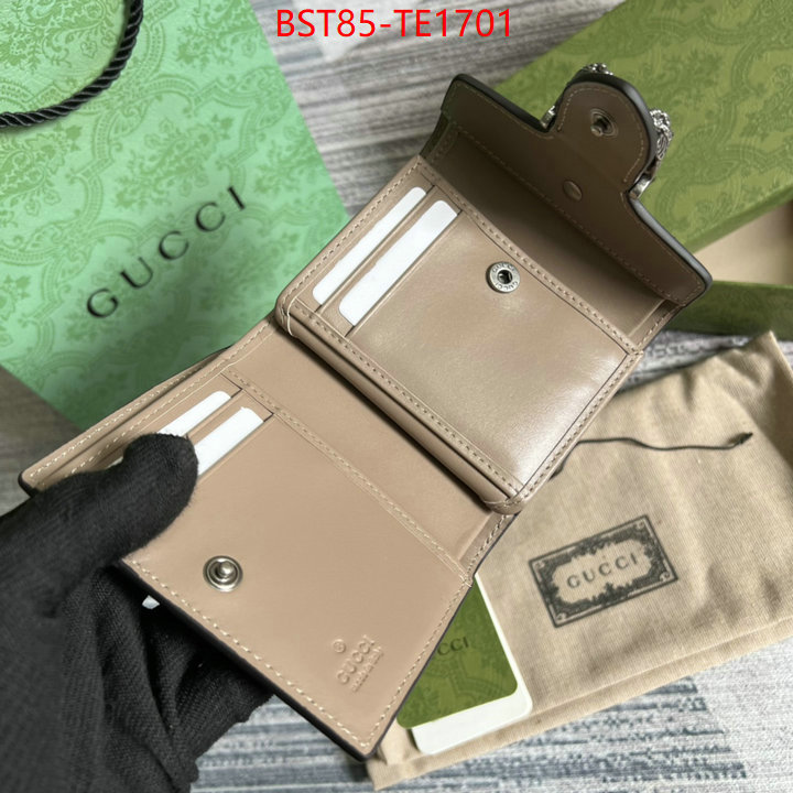 Gucci Bags(TOP)-Wallet-,can you buy replica ,ID: TE1701,$: 85USD