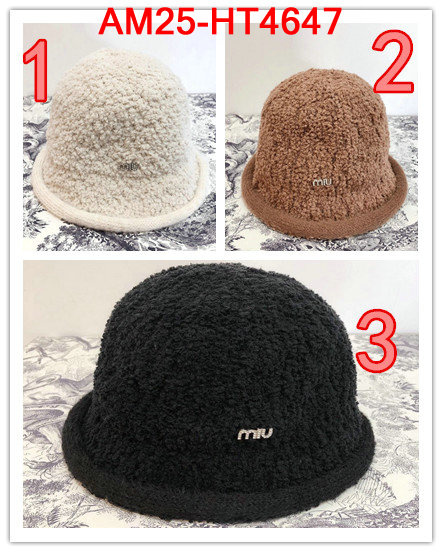 Cap (Hat)-Miu Miu,where should i buy replica , ID: HT4647,$: 25USD