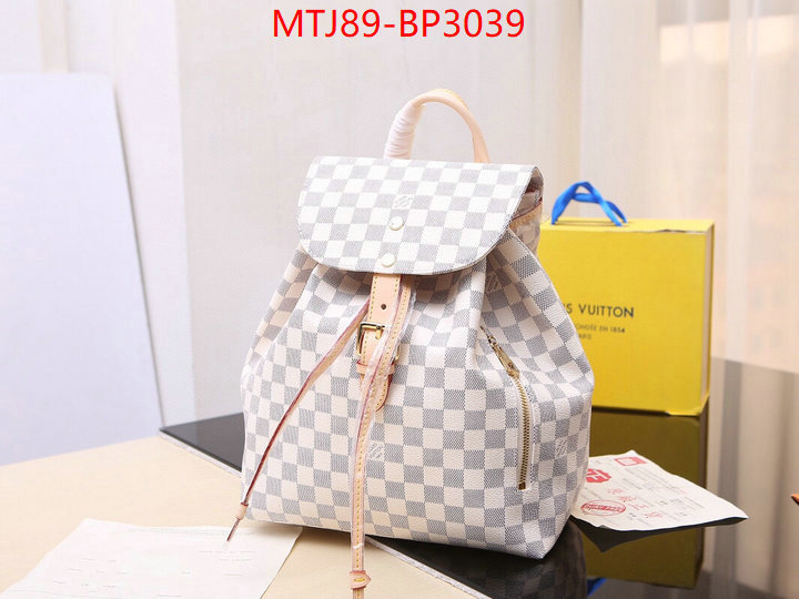 LV Bags(4A)-Backpack-,2023 aaaaa replica 1st copy ,ID: BP3039,$: 89USD