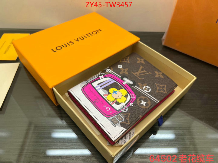 LV Bags(4A)-Wallet,high quality replica ,ID: TW3457,$: 45USD
