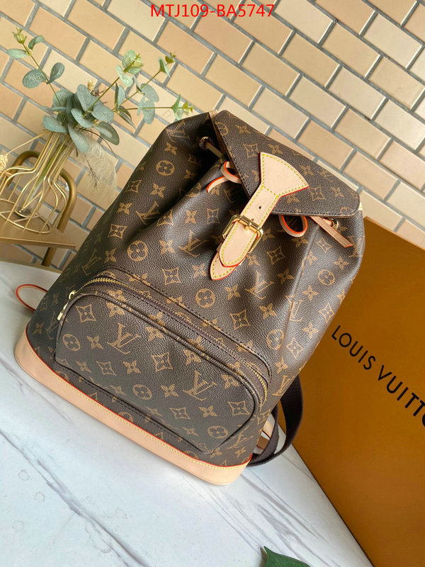 LV Bags(4A)-Backpack-,good quality replica ,ID: BA5747,$: 109USD