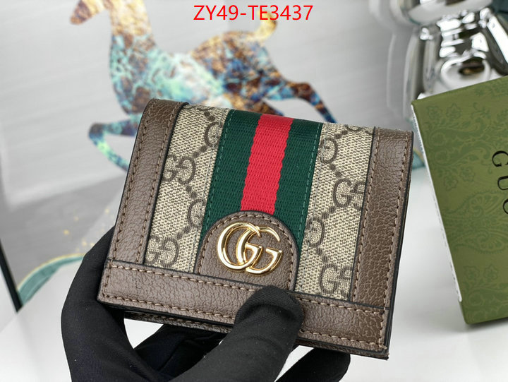 Gucci Bags(4A)-Wallet-,mirror quality ,ID: TE3437,$: 49USD