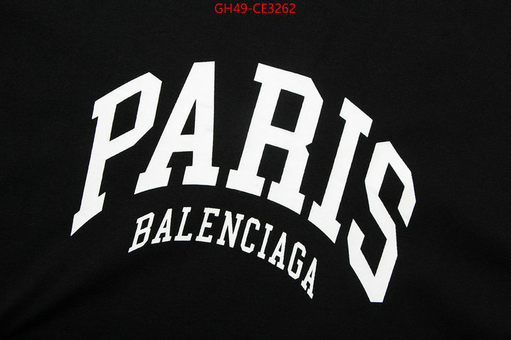 Clothing-Balenciaga,aaaaa quality replica , ID: CE3262,$: 49USD