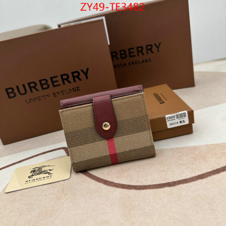 Burberry Bags(4A)-Wallet,high quality designer ,ID: TE3482,$: 49USD