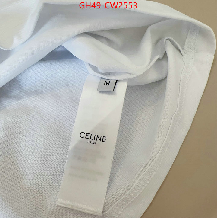 Clothing-Celine,2023 replica wholesale cheap sales online , ID: CW2553,$: 49USD