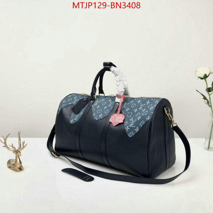 LV Bags(4A)-Keepall BandouliRe 45-50-,what's the best to buy replica ,ID: BN3408,$: 129USD