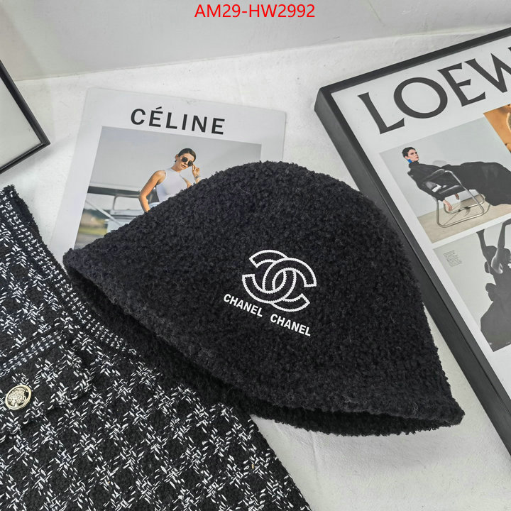 Cap (Hat)-Chanel,buy best high quality , ID: HW2992,$: 29USD