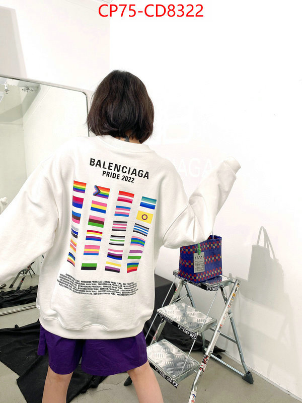 Clothing-Balenciaga,buy aaaaa cheap , ID: CD8322,$: 75USD