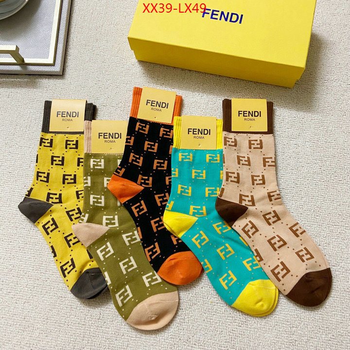 Sock-Fendi,sale outlet online , ID:LX49,$: 39USD