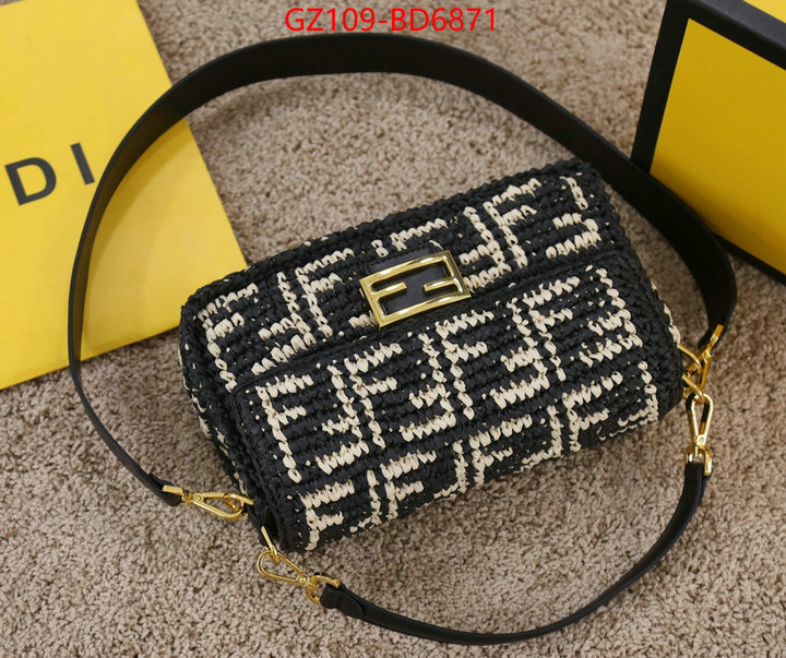 Fendi Bags(4A)-Baguette-,high quality happy copy ,ID: BD6871,$: 109USD