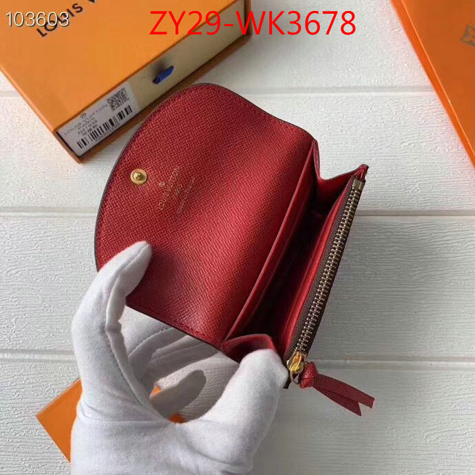 LV Bags(4A)-Wallet,ID: WK3678,$:29USD