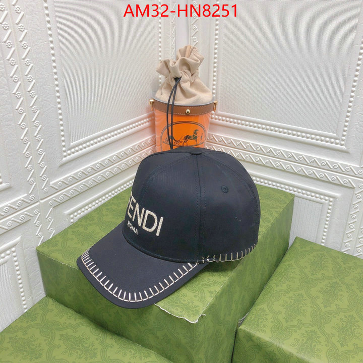 Cap (Hat)-Fendi,high quality customize , ID: HN8251,$: 32USD