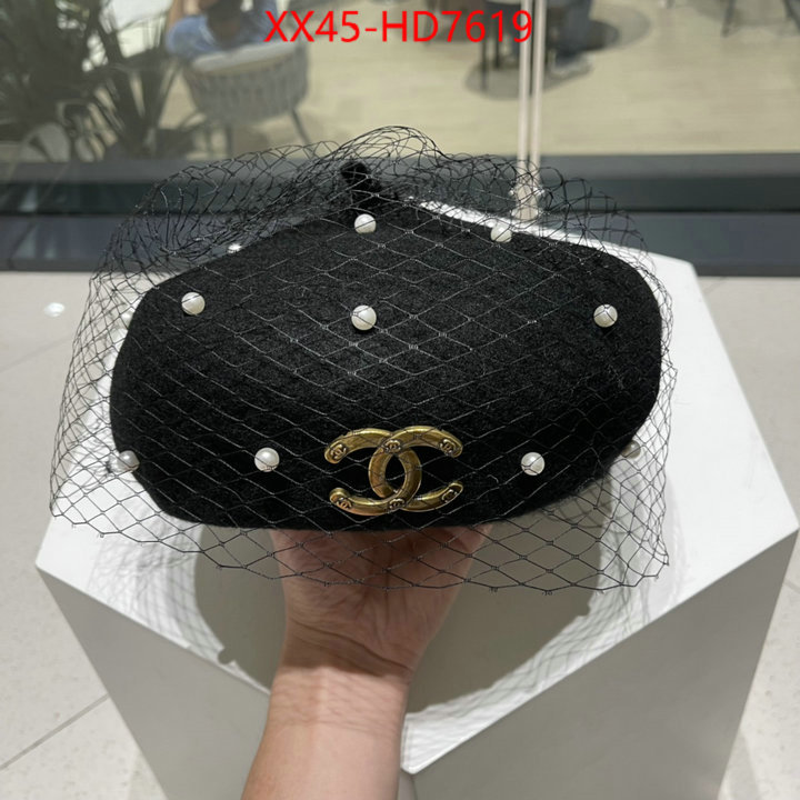 Cap (Hat)-Chanel,high quality replica designer , ID: HD7619,$: 45USD