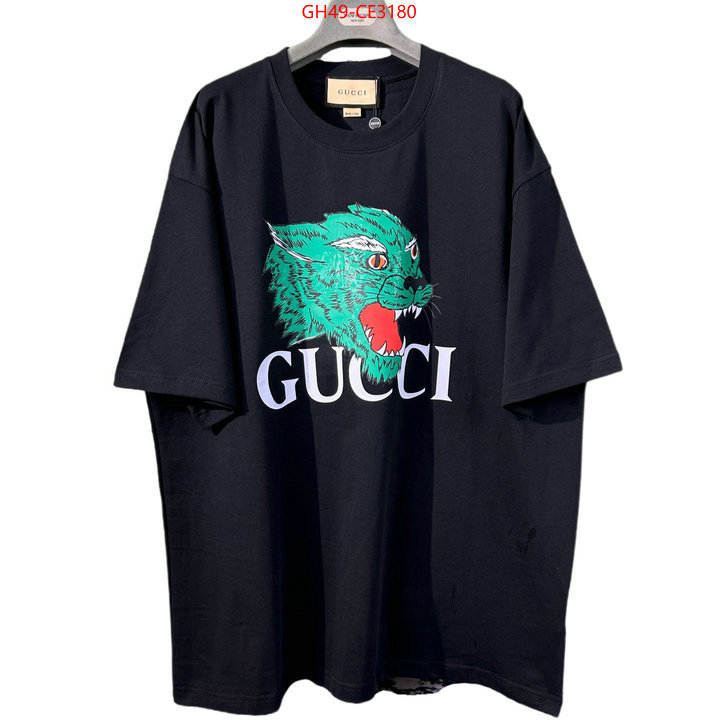 Clothing-Gucci,2023 replica wholesale cheap sales online , ID: CE3180,$: 49USD