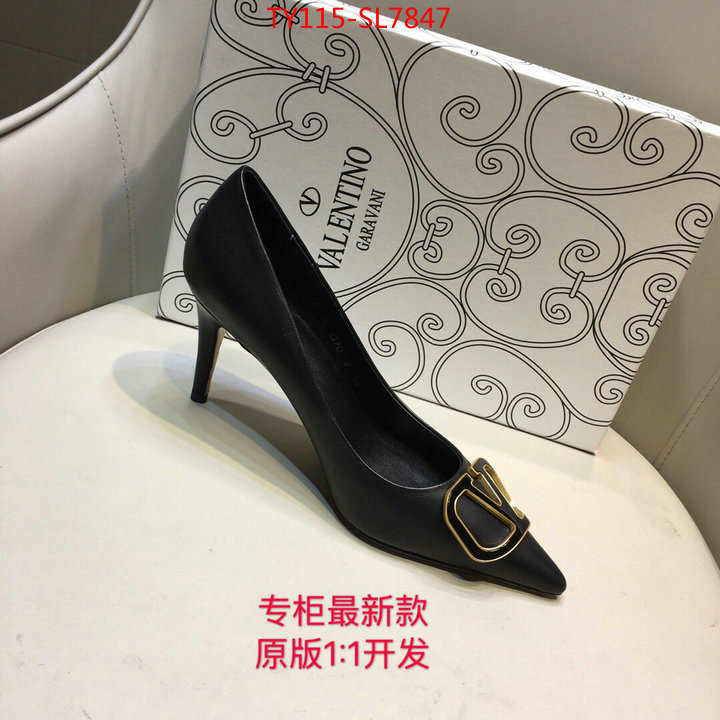 Women Shoes-Valentino,shop cheap high quality 1:1 replica , ID: SL7847,$: 115USD