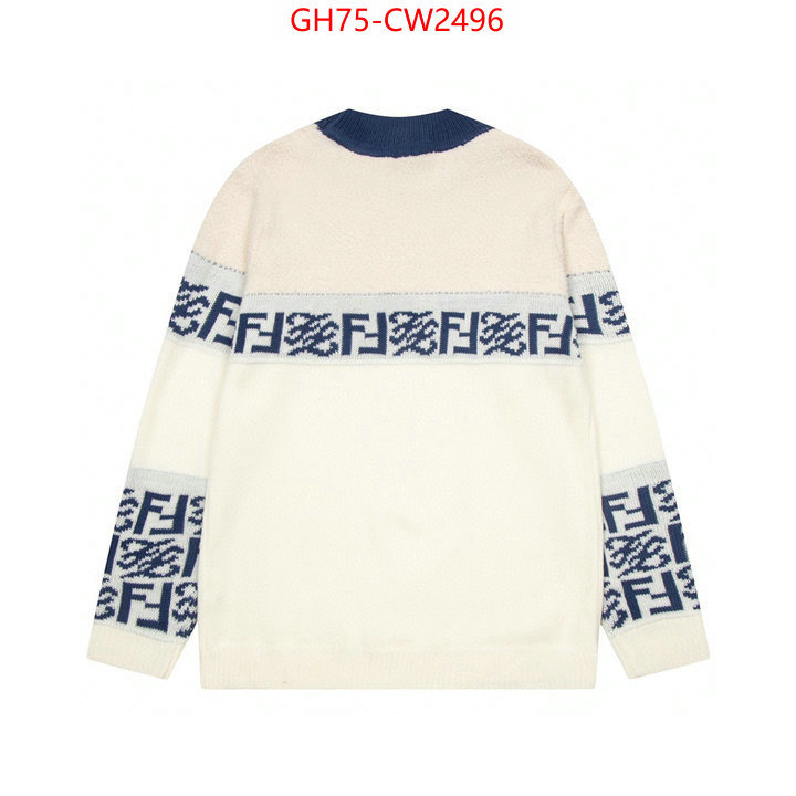 Clothing-Fendi,top designer replica , ID: CW2496,$: 75USD