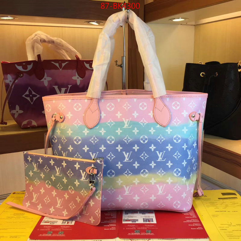 LV Bags(4A)-Neverfull-,shop now ,ID: BK4300,$: 87USD