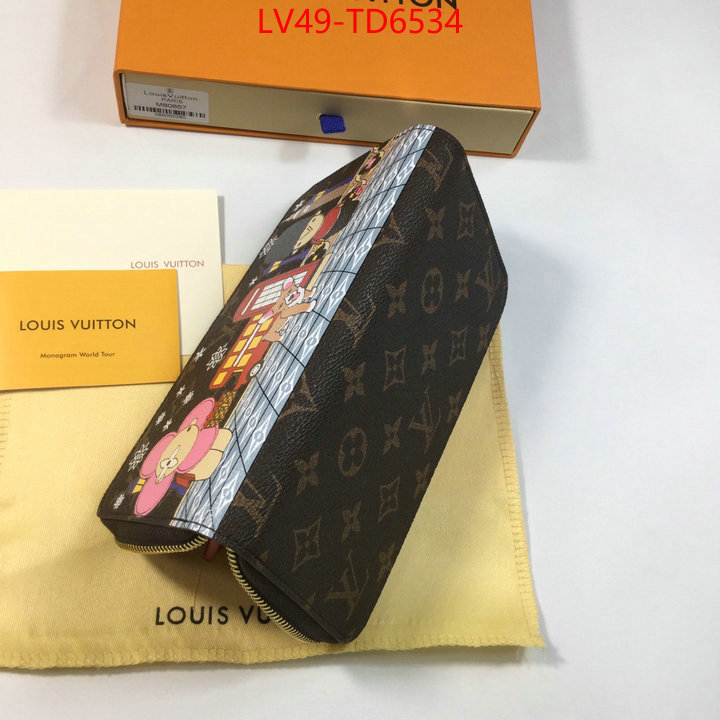 LV Bags(4A)-Wallet,buy first copy replica ,ID: TD6534,$: 49USD