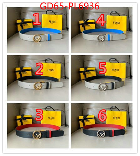 Belts-Fendi,replica 1:1 high quality , ID: PL6936,$: 65USD