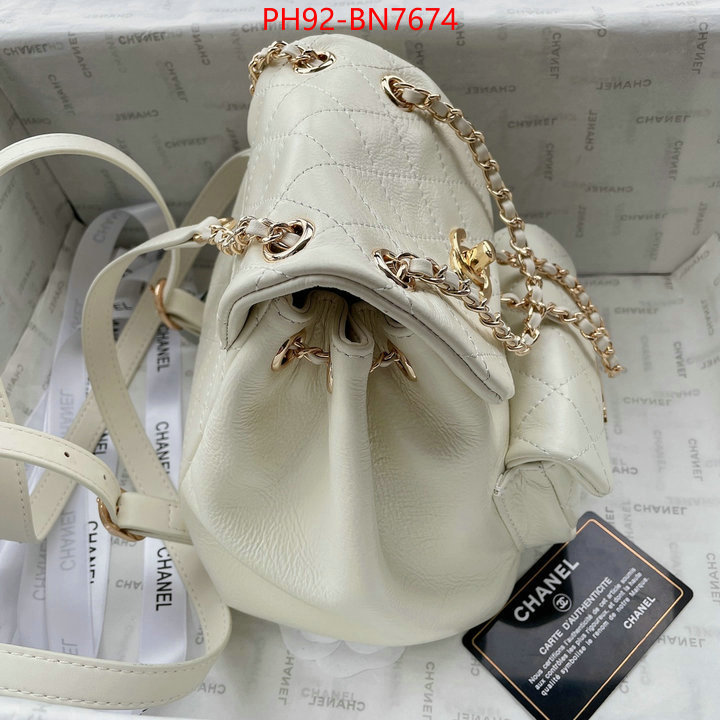 Chanel Bags(4A)-Backpack-,ID: BN7674,$: 92USD