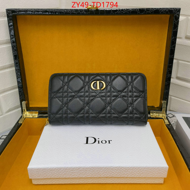 Dior Bags(4A)-Wallet-,ID: TD1794,$: 49USD