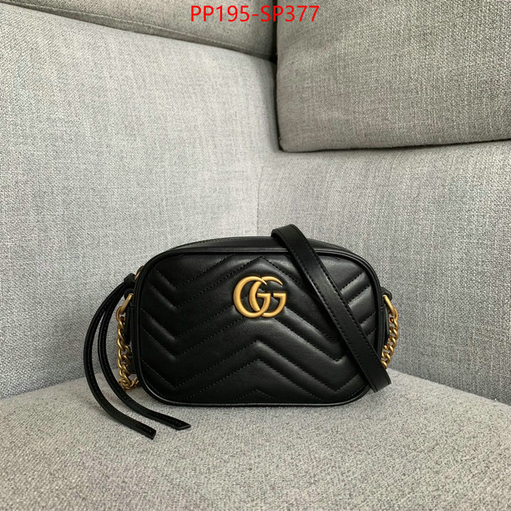 Gucci Bags(TOP)-Marmont,ID: BP377,$: 195USD