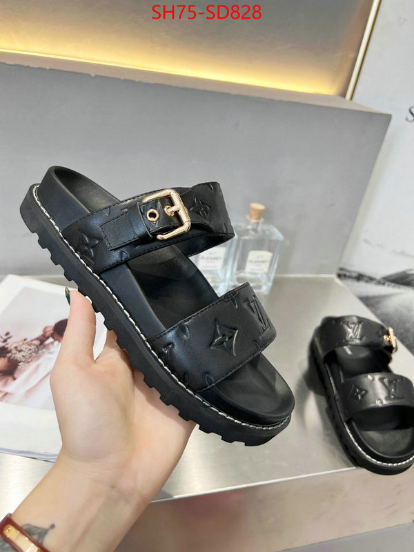 Women Shoes-LV,top perfect fake , ID: SD828,$: 75USD