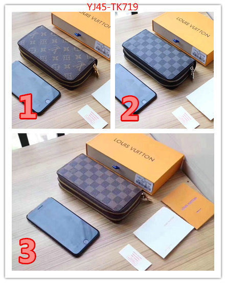 LV Bags(4A)-Wallet,ID: TK719,$:45USD