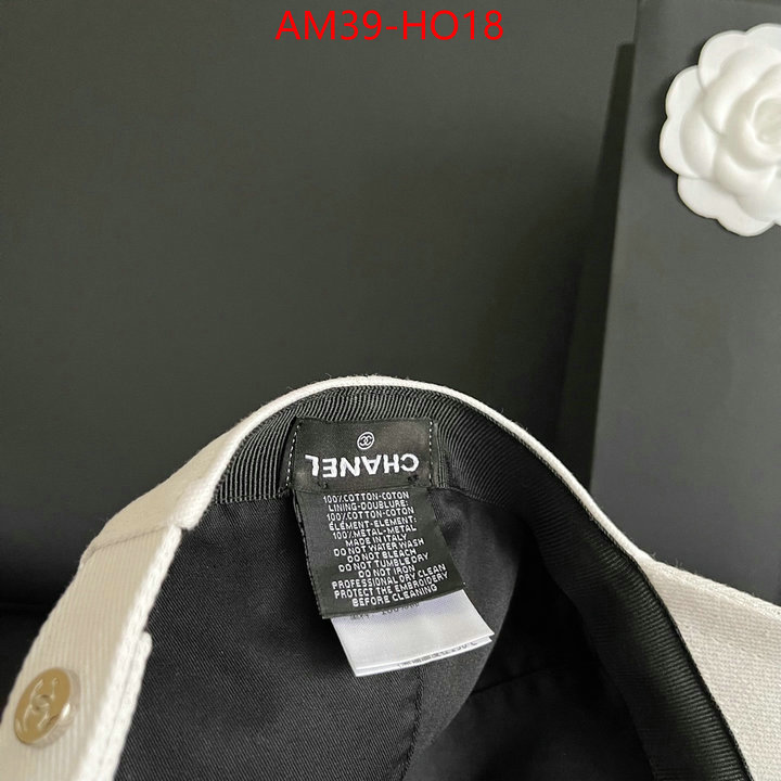 Cap (Hat)-Chanel,the quality replica , ID: HO18,$: 39USD