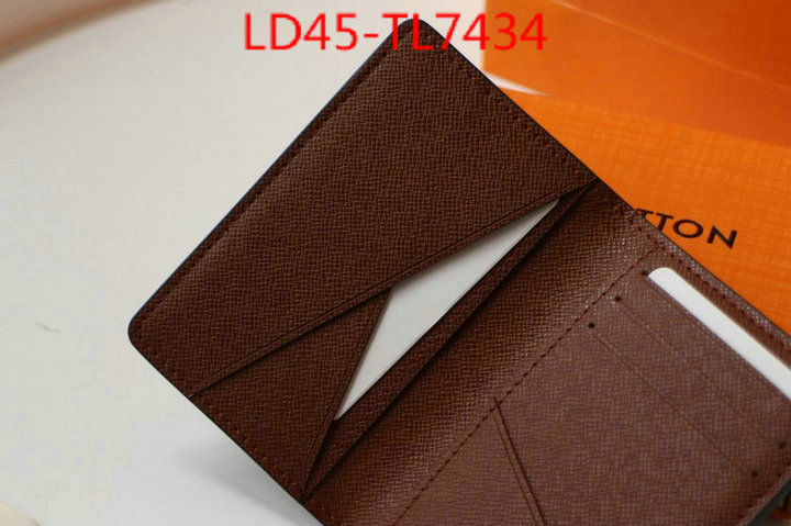 LV Bags(TOP)-Wallet,ID: TL7434,$: 45USD