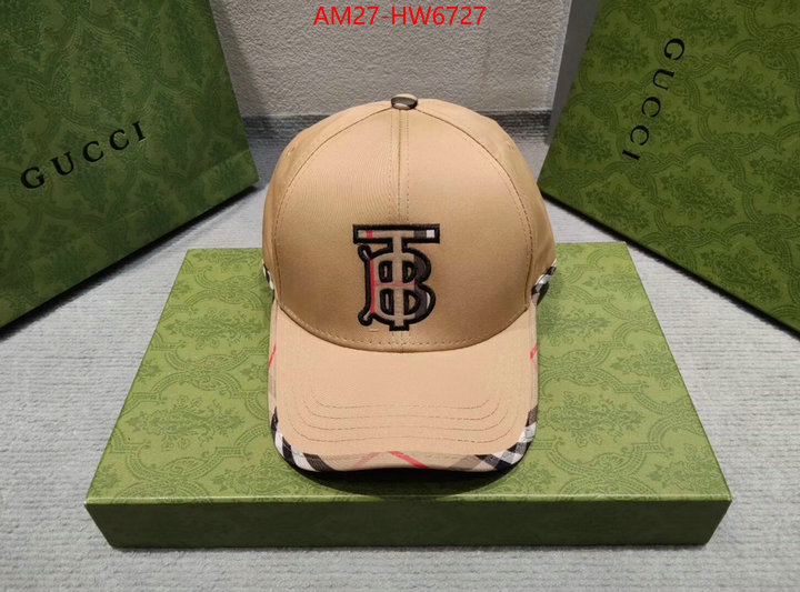 Cap (Hat)-Burberry,china sale , ID: HW6727,$: 27USD