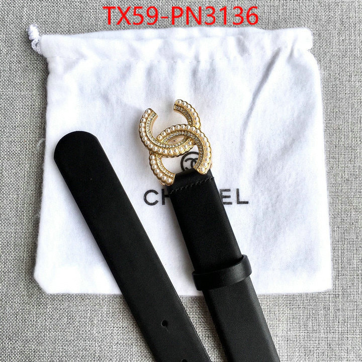 Belts-Chanel,the best affordable , ID: PN3136,$: 59USD