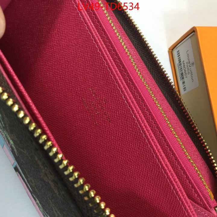 LV Bags(4A)-Wallet,buy first copy replica ,ID: TD6534,$: 49USD