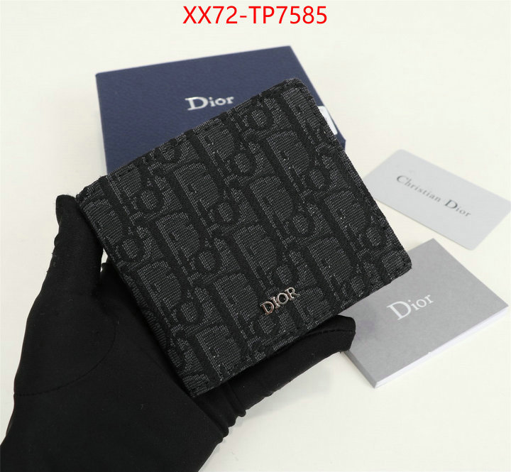 Dior Bags(TOP)-Wallet-,ID: TP7585,$: 72USD